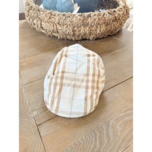 Burberry House Check newsboy‎ cap Mens Tan Medium